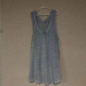 We The Free Blue Relaxed Tank Top Soft Fabric